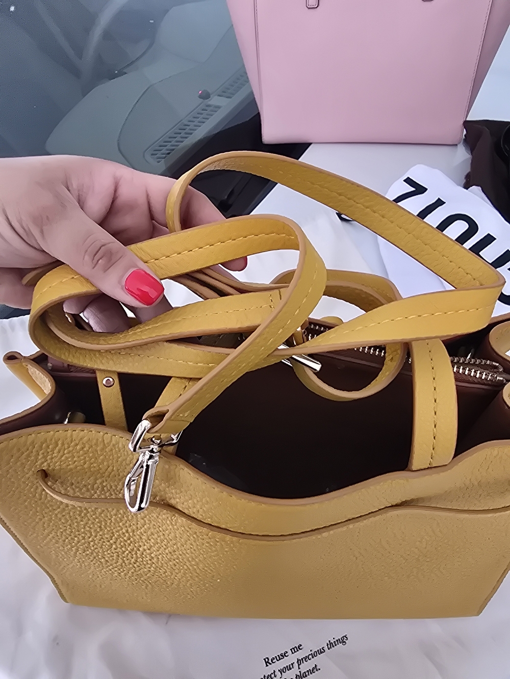 Kate Spade New York Hayes Street Leather Isobel in Saffron - Picture 12 of 14
